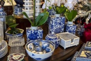 blue and white porcelain vases